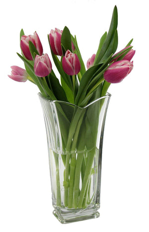 Italian glass “Vinciana” flower vase